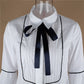Lady Bow Ruffles Tie Blouse