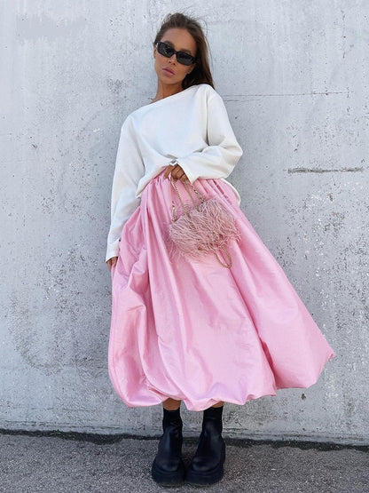Long Skirts Spring Pleated