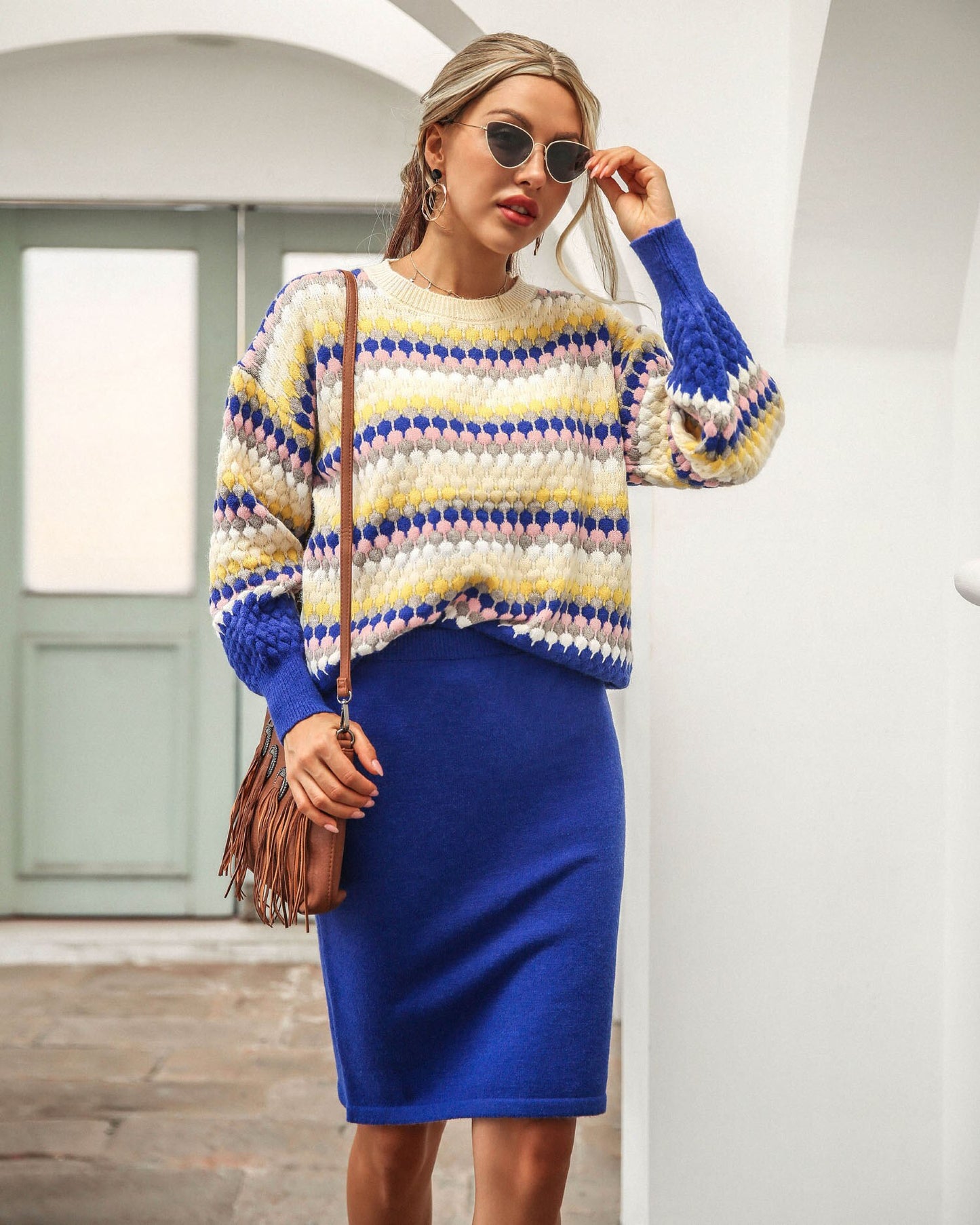 Midi Skirts & Lantern Sleeve Pullovers