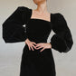 Elegant Black Velvet Dress