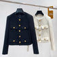 Fragrant Tweed Jacket Coat Women Vintage