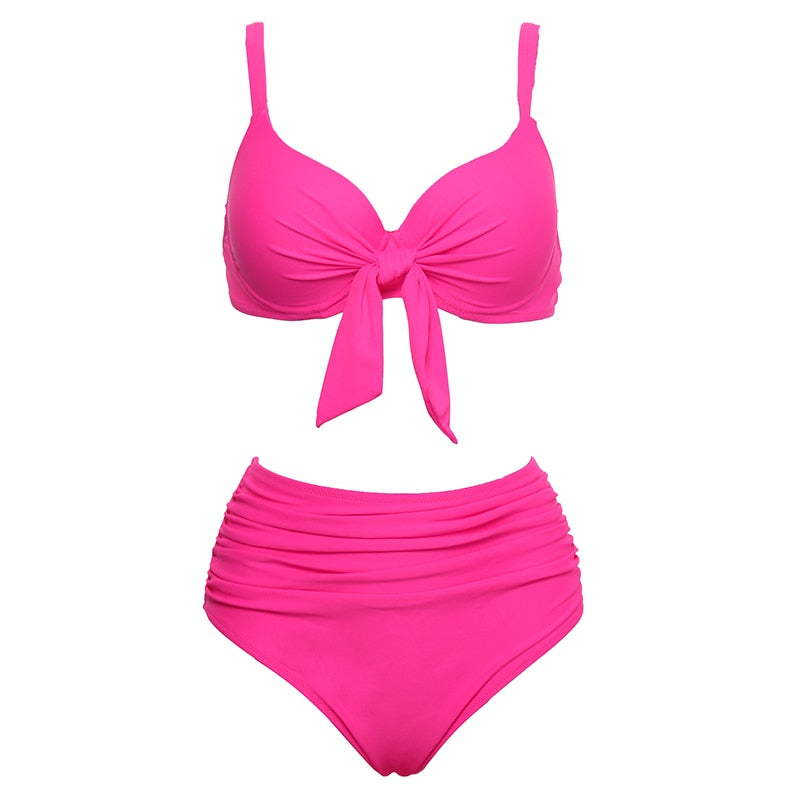 Two Piece Bikini High Waist Swimsuit