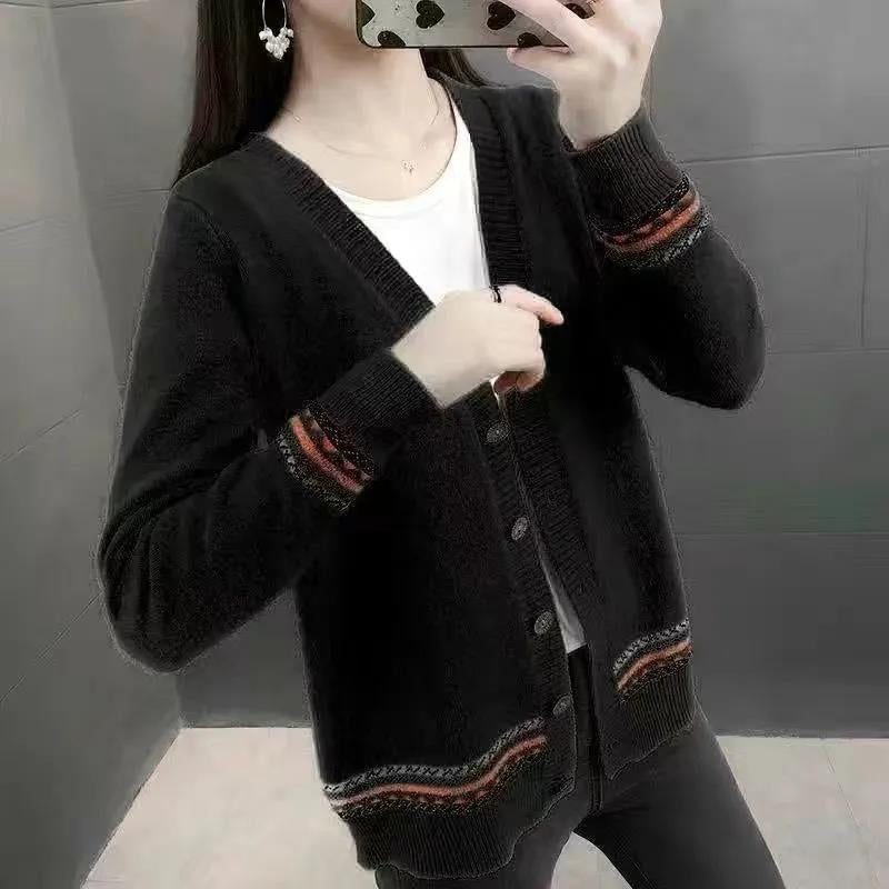 Soft Cotton Loose Knitted Cardigan