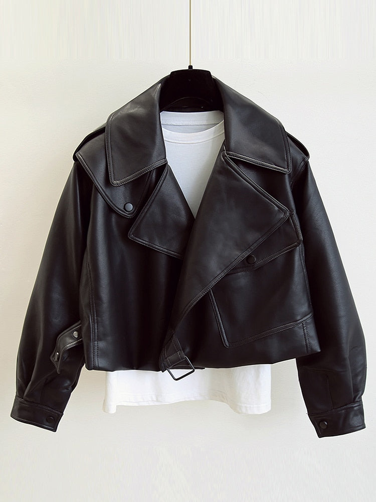 Faux Leather Biker Jacket