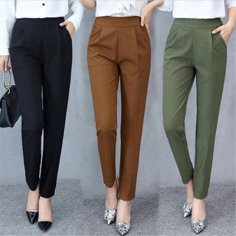 High Waist Casual Trouser