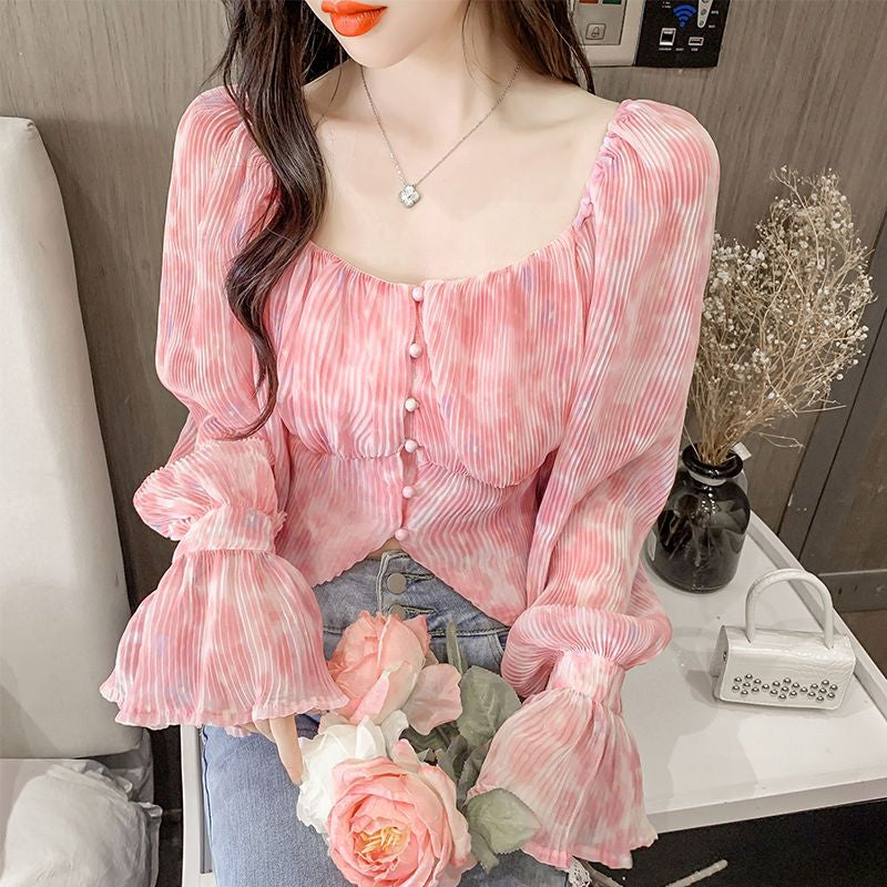 Lolita Floral Chiffon Blouse