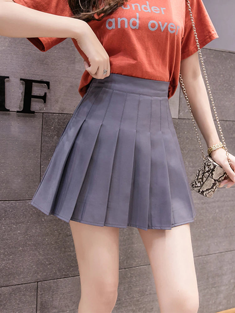 Pleated Skirt High Waist