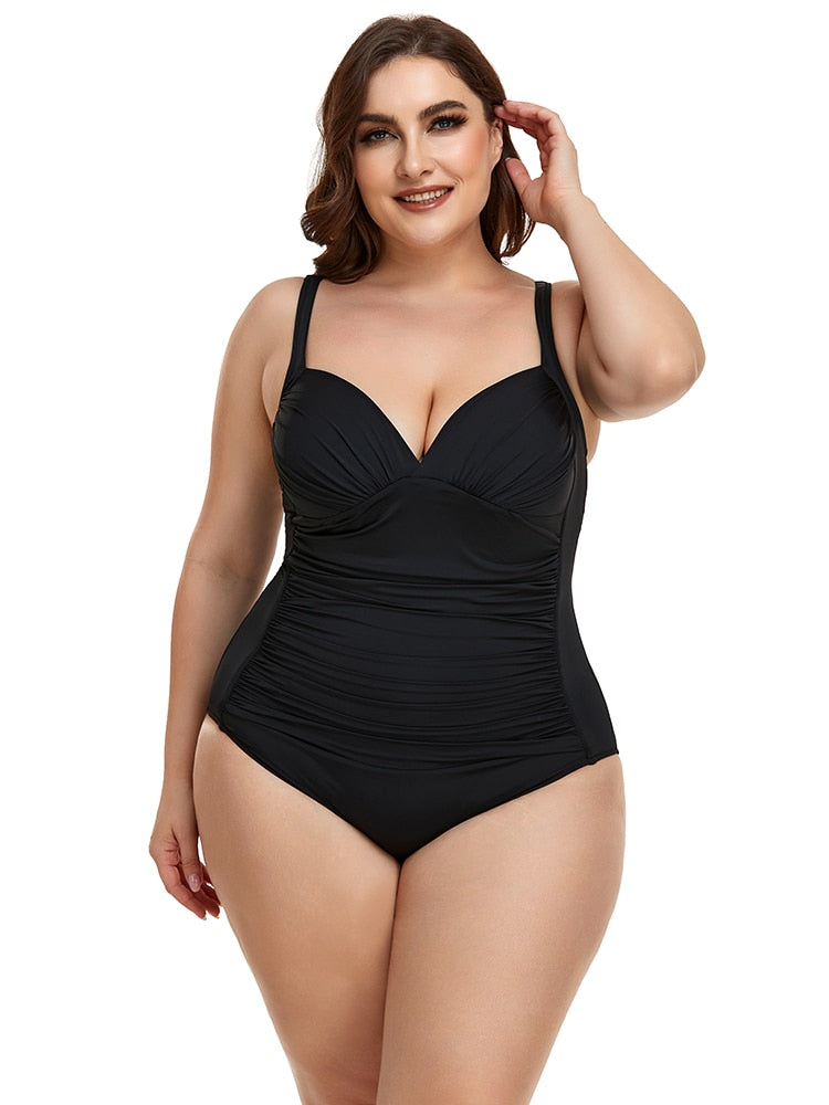 One Piece Black Push Up Swimwear