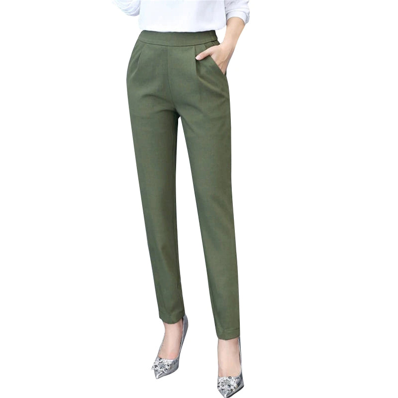 High Waist Casual Trouser