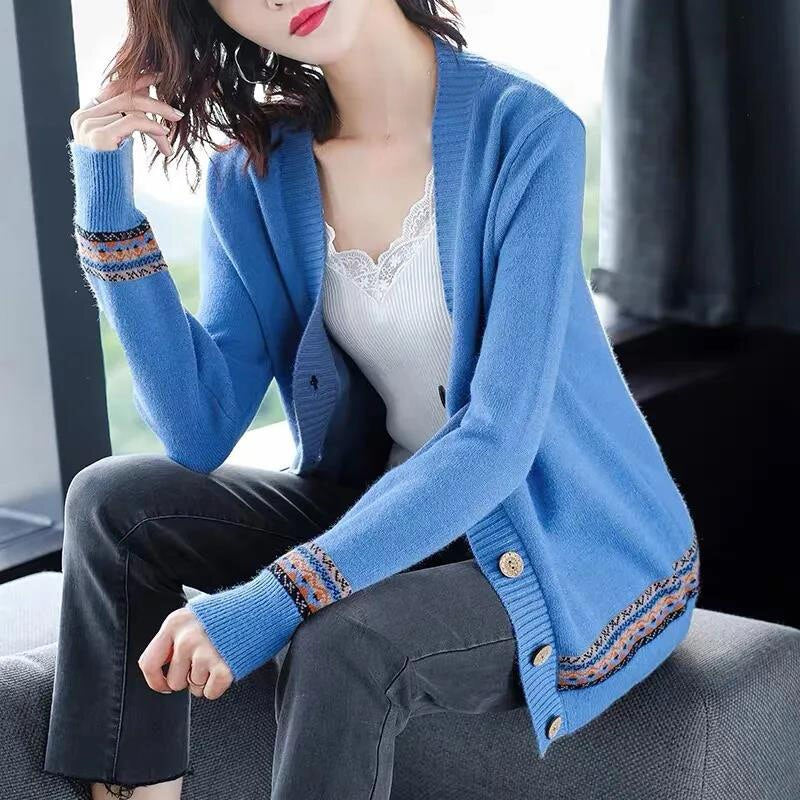 Soft Cotton Loose Knitted Cardigan