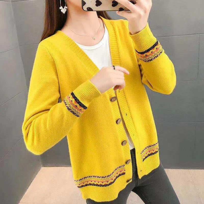 Soft Cotton Loose Knitted Cardigan