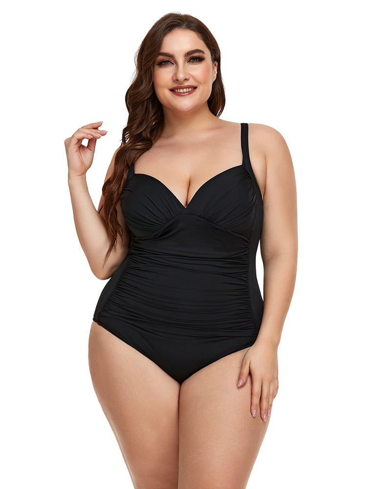 One Piece Black Push Up Swimwear